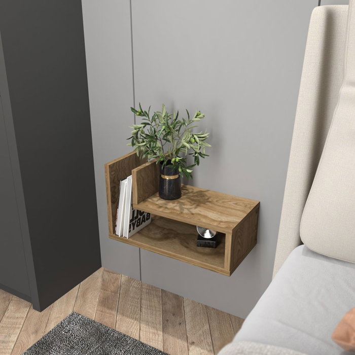 Hanah Home Lara Mesita de Noche Oud Oak Hanah Home Lara Mesita de Noche Oud Oak